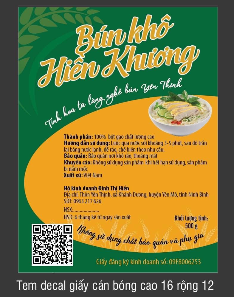 Bún, phở khô